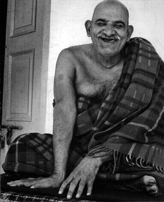 Smiling portrait of Shri Neem Karoli Baba